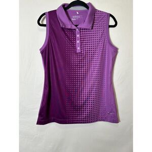 Nike Golf Tour Performance Dri-Fit Women's Sleeveless Polo Purple Size M